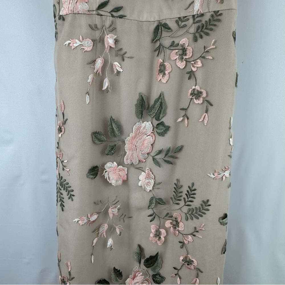 Jenny Yoo Cream Halter Maxi Gown for Weddings - Picture 4 of 16